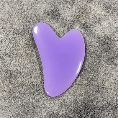 1pc Heart Shape SPA Massage Gua Sha Scraping Massage Scraper Face Massager Guasha Board Massager for Face (Color : H)