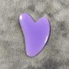 1pc Heart Shape SPA Massage Gua Sha Scraping Massage Scraper Face Massager Guasha Board Massager for Face (Color : H) view 1