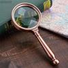 10X Metal Magnifier Magnifying Glass Handheld Seniors Reading Optical Glass Lens High Clarity for Reading, Hobbies, Repair, Observation,Gifts for Elderly with Gift B Gold Magnifyin Beauty Comes view 4