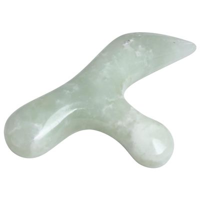 1Pcs Jade Acupuncture Point Massage Gua Sha Scraping Facial Massage Tool Foot Care Therapeutic Relief Tool