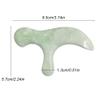 1Pcs Jade Acupuncture Point Massage Gua Sha Scraping Facial Massage Tool Foot Care Therapeutic Relief Tool view 2