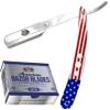 American Razor Blades - Ultra Sharp Single Edge Razor Blades for Professional Barbers, Ideal for Precision Shaving and Beard Detailing, Durable 100-Pack view 3