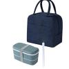 ZLJSHZS ES Portable Lunch Bag Thermal Insulated Tote Cooler Handbag Bento Pouch Dinner Container Food Storage Bags for Women view 3