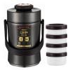 ZLJSHZS Women Insulated Food Container Vacuum Soup Thermos Bento for School, Office, Picnic, Travel,Silver,2.4L view 1