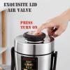 ZLJSHZS Women Insulated Food Container Vacuum Soup Thermos Bento for School, Office, Picnic, Travel,Silver,2.4L view 3