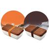 ZLJSHZS es Wood Bento Box Ceramic Bowl BPA Free Portable Food Container with Cutlery Students Picnic School view 3