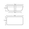 ZLJSHZS es Wood Bento Box Ceramic Bowl BPA Free Portable Food Container with Cutlery Students Picnic School view 4