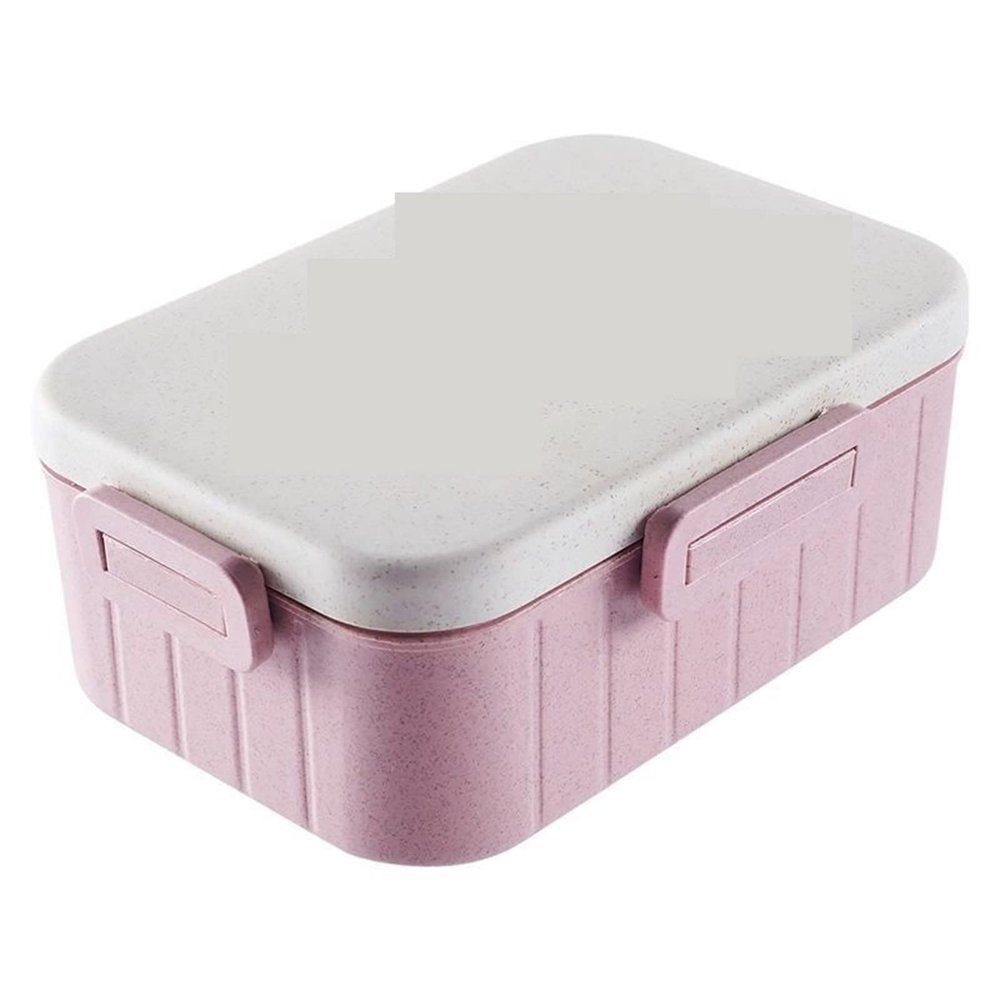 ZLJSHZS Insulated with Spoon Chopsticks Rectangular Microwave Oven with Lid Tableware