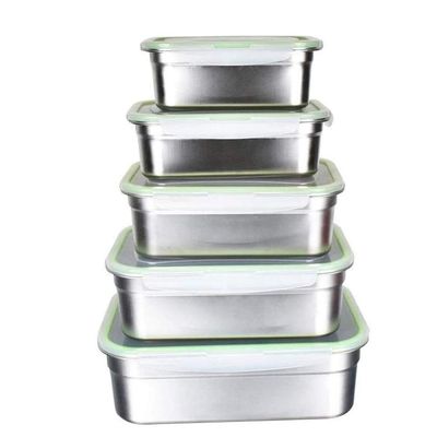 ZLJSHZS es Preservation Box; Sealed Box; Storage Box; Storage Box; Food Grade Material; Large Capacity, Rectangular, with Lid,Bento-Styled Lunch Solution Offers Durable