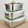 ZLJSHZS es Preservation Box; Sealed Box; Storage Box; Storage Box; Food Grade Material; Large Capacity, Rectangular, with Lid,Bento-Styled Lunch Solution Offers Durable view 2