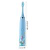 AGONEIR Children Automatic Toothbrush, Electric Toothbrush for Kids, 4 Cleaning Modes, IPX6 Waterproof, Blue/Green/Light Blue Yellow view 2
