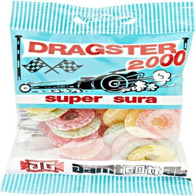Dragster 2000 Super Sour Gummy Candy 15 Packs of 50g SPSP pack (SOPOSOPO)