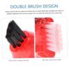 Beaupretty Mini Denture Toothbrush 3pcs Set, Portable Double-Sided Denture Cleaning Brush for Adults, Personal Small Toothbrush for False Teeth Care at Home and Travel view 2