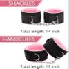 Bed Ties Restraints Sex King Bed for Adult Couples Soft Nylon Handcuff Bed Restraints System Bandage Straps for Bed Sex Chain with Wrist and Ankle Cuff Women Submissive Kit Women's Hoodies view 4