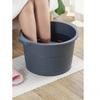 1pc Plastic Bucket Foot Tub Bath Bucket Bathroom Foot Wash Basin Laundry Buckets Portable Water Container Bathroom Accessory (Blue) lofty ambition Star of Light view 1