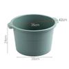 1pc Plastic Bucket Foot Tub Bath Bucket Bathroom Foot Wash Basin Laundry Buckets Portable Water Container Bathroom Accessory (Blue) lofty ambition Star of Light view 2