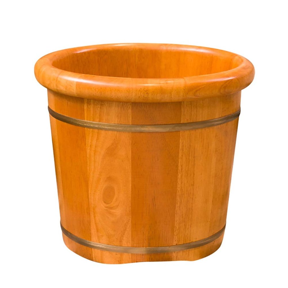 UYDJAKX Sauna Wooden Bucket,Spa, Sauna,Soak,Handmade Massage Bucket Foot Bath,Foot Spa Wash Bucket Feet Bath Basin Tub Present vision Star of Light