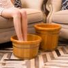 UYDJAKX Sauna Wooden Bucket,Spa, Sauna,Soak,Handmade Massage Bucket Foot Bath,Foot Spa Wash Bucket Feet Bath Basin Tub Present vision Star of Light view 4