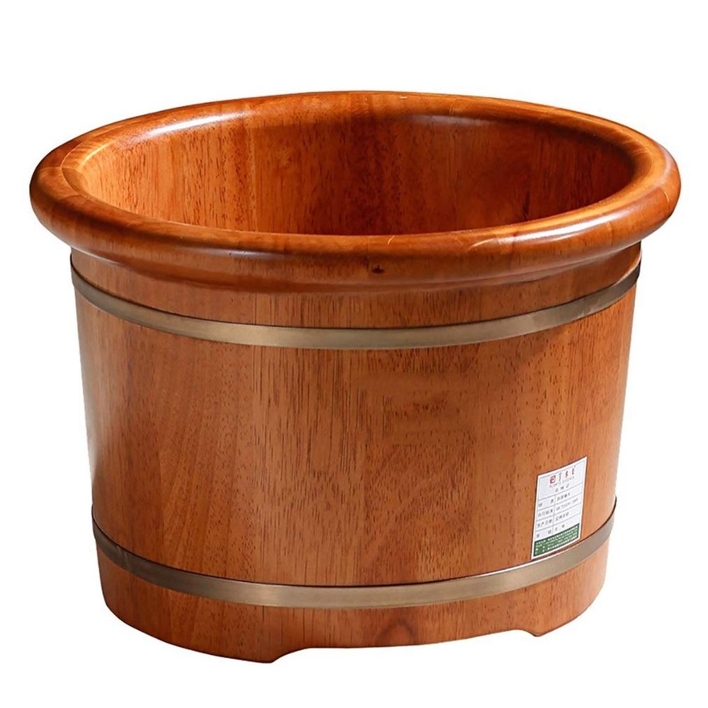 UYDJAKX Sauna Wooden Bucket,Spa, Sauna,Soak,Handmade Massage Bucket Foot Bath,Foot Spa Wash Bucket Feet Bath Basin Tub Present vision Star of Light