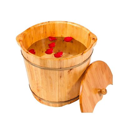 UYDJAKX Sauna Wooden Bucket,Spa, Sauna,Soak,Handmade Massage Bucket Foot Bath,Foot Spa Wash Bucket Feet Bath Basin Tub Present vision Star of Light