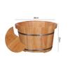 UYDJAKX Sauna Wooden Bucket,Spa, Sauna,Soak,Handmade Massage Bucket Foot Bath,Foot Spa Wash Bucket Feet Bath Basin Tub Present vision Star of Light view 4