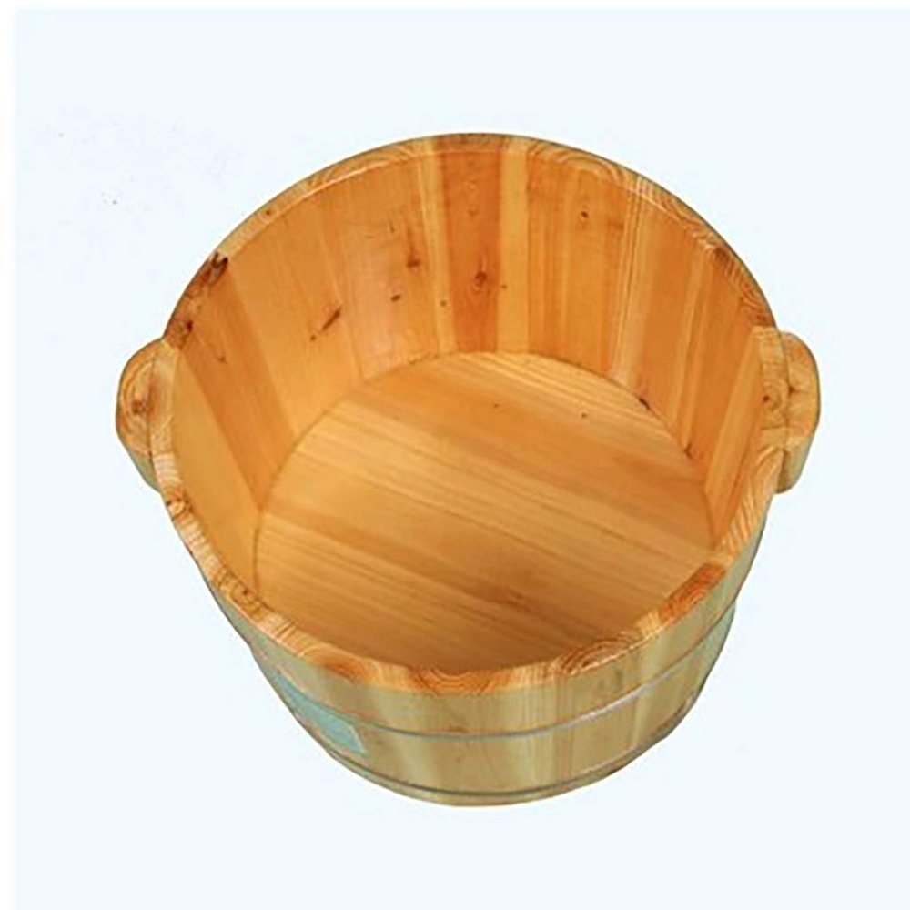 UYDJAKX Sauna Wooden Bucket,Spa, Sauna,Soak,Handmade Massage Bucket Foot Bath,Foot Spa Wash Bucket Feet Bath Basin Tub (Color : B) Present vision Star of Light