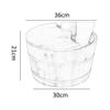 UYDJAKX Sauna Wooden Bucket,Spa, Sauna,Soak,Handmade Massage Bucket Foot Bath,Foot Spa Wash Bucket Feet Bath Basin Tub (Color : B) Present vision Star of Light view 2
