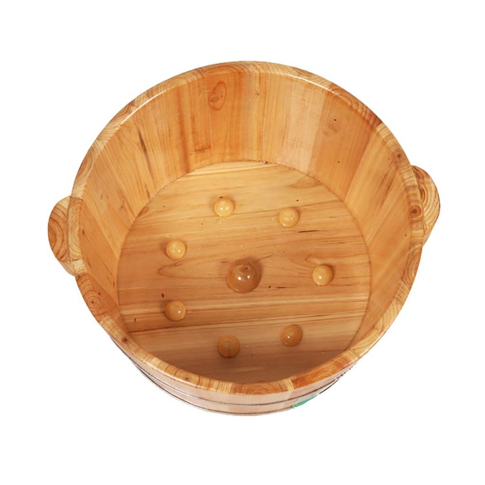 UYDJAKX Sauna Wooden Bucket,Spa, Sauna,Soak,Handmade Massage Bucket Foot Bath,Foot Spa Wash Bucket Feet Bath Basin Tub (Color : B) Present vision Star of Light
