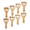 PLAFOPE 8pcs Wood Massage Tools Wooden Foot Massager Rollers for Back Shoulder Home Use Leg Roller and Back Massager view 1