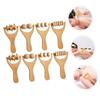 PLAFOPE 8pcs Wood Massage Tools Wooden Foot Massager Rollers for Back Shoulder Home Use Leg Roller and Back Massager view 2