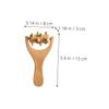 PLAFOPE 8pcs Wood Massage Tools Wooden Foot Massager Rollers for Back Shoulder Home Use Leg Roller and Back Massager view 3