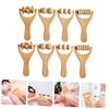 PLAFOPE 8pcs Wood Massage Tools Wooden Foot Massager Rollers for Back Shoulder Home Use Leg Roller and Back Massager view 4