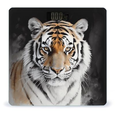 YJWANDL Scale for Body Weight Tiger2 Print Weight Scale Digital Scale Body Fat Scale Weight Scale LCD Scale Slim Scale, style
