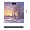 YJWANDL Scale for Body Weight Winter1 Print Weight Scale Digital Scale Body Fat Scale Weight Scale LCD Scale Slim Scale, style view 2