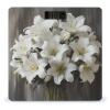 YJWANDL Scale for Body Weight White Lily Bouquet Print Weight Scale Digital Scale Body Fat Scale Weight Scale LCD Scale Slim Scale, style view 1