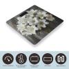 YJWANDL Scale for Body Weight White Lily Bouquet Print Weight Scale Digital Scale Body Fat Scale Weight Scale LCD Scale Slim Scale, style view 3
