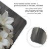 YJWANDL Scale for Body Weight White Lily Bouquet Print Weight Scale Digital Scale Body Fat Scale Weight Scale LCD Scale Slim Scale, style view 4