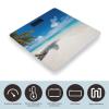 YJWANDL Scale for Body Weight White Beach Tropical Sea Print Weight Scale Digital Scale Body Fat Scale Weight Scale LCD Scale Slim Scale, style view 3