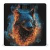 YJWANDL Scale for Body Weight Wolf Head in Blue Flames Print Weight Scale Digital Scale Body Fat Scale Weight Scale LCD Scale Slim Scale, style view 1