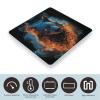 YJWANDL Scale for Body Weight Wolf Head in Blue Flames Print Weight Scale Digital Scale Body Fat Scale Weight Scale LCD Scale Slim Scale, style view 3