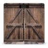 YJWANDL Scale for Body Weight Vintage Wooden Barn Door Print Weight Scale Digital Scale Body Fat Scale Weight Scale LCD Scale Slim Scale, style view 1