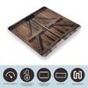 YJWANDL Scale for Body Weight Vintage Wooden Barn Door Print Weight Scale Digital Scale Body Fat Scale Weight Scale LCD Scale Slim Scale, style view 3