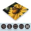 YJWANDL Scale for Body Weight Yellow Flower with Black Bee Print Weight Scale Digital Scale Body Fat Scale Weight Scale LCD Scale Slim Scale, style view 3