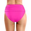 WILLBEST Tankini Bottoms Push up top Ladies Swimwear Shawl Bikini top Long Sleeve Shirt Women Tankini Tops for Women UK Size 20 Brief Swimming Adjustable Shoulder Straps Swim and Bottoms view 2