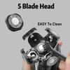 3 pcs Freebird Shaver Replacement Blades Compatible with Freedom Grooming Head Shaver,5 Blades Shaver Replacement Heads for Freedom Groming Freebird Replacement Blades for Bald Men view 4