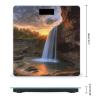 YJWANDL Scale for Body Weight Waterfall at Sunset Print Weight Scale Digital Scale Body Fat Scale Weight Scale LCD Scale Slim Scale, style view 2