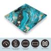 YJWANDL Scale for Body Weight Turquoise Blue Gold Marble Print Weight Scale Digital Scale Body Fat Scale Weight Scale LCD Scale Slim Scale, style view 3
