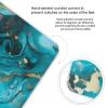 YJWANDL Scale for Body Weight Turquoise Blue Gold Marble Print Weight Scale Digital Scale Body Fat Scale Weight Scale LCD Scale Slim Scale, style view 4