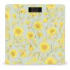 YJWANDL Scale for Body Weight Yellow Flower Print Weight Scale Digital Scale Body Fat Scale Weight Scale LCD Scale Slim Scale, style view 1