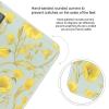 YJWANDL Scale for Body Weight Yellow Flower Print Weight Scale Digital Scale Body Fat Scale Weight Scale LCD Scale Slim Scale, style view 4